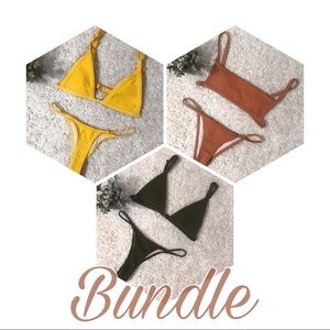 Three bikini sets